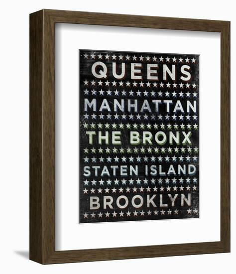 New York Hoods (b/w)-John W^ Golden-Framed Art Print