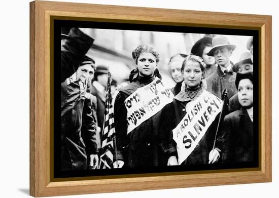 New York Labor Day 1909-null-Framed Stretched Canvas