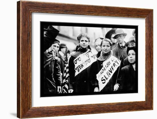 New York Labor Day 1909-null-Framed Art Print