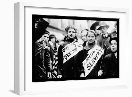 New York Labor Day 1909-null-Framed Art Print