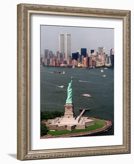 New York Landmark Statue Liberty-Ed Bailey-Framed Photographic Print