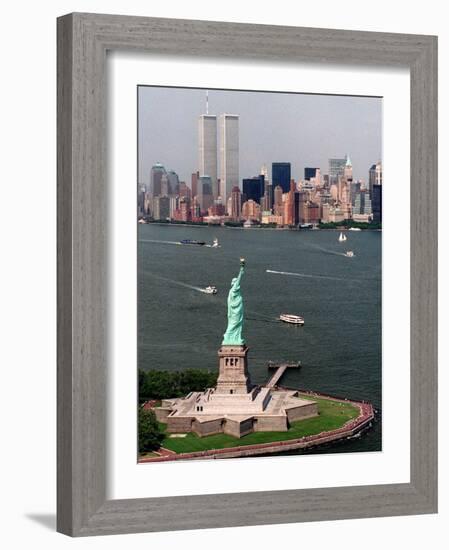 New York Landmark Statue Liberty-Ed Bailey-Framed Photographic Print