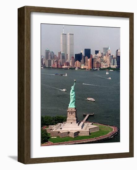 New York Landmark Statue Liberty-Ed Bailey-Framed Photographic Print