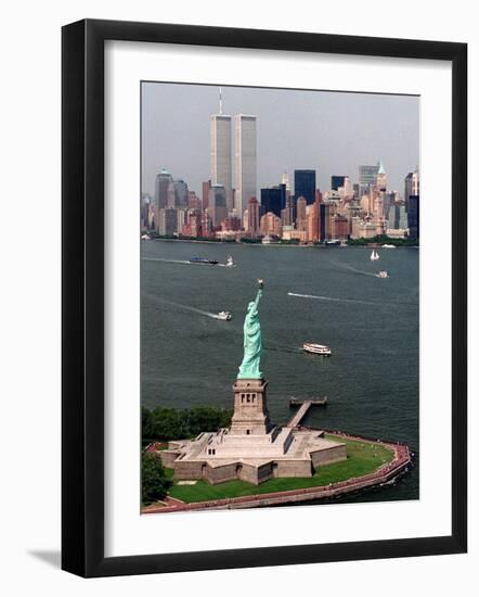 New York Landmark Statue Liberty-Ed Bailey-Framed Photographic Print