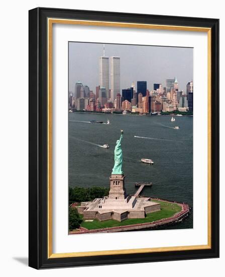 New York Landmark Statue Liberty-Ed Bailey-Framed Photographic Print