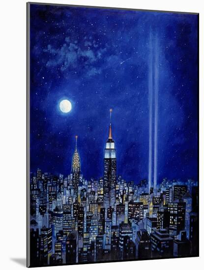 New York Lights 2002-Bill Bell-Mounted Giclee Print