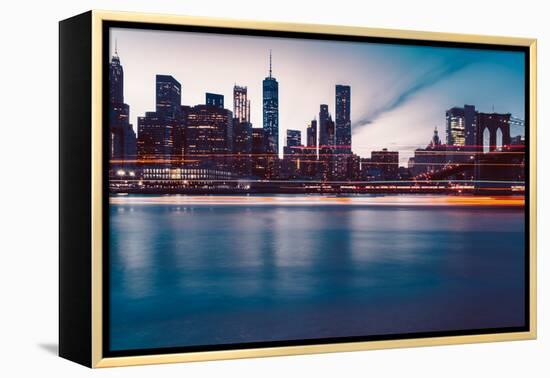 New York Lights-Bethany Young-Framed Premier Image Canvas