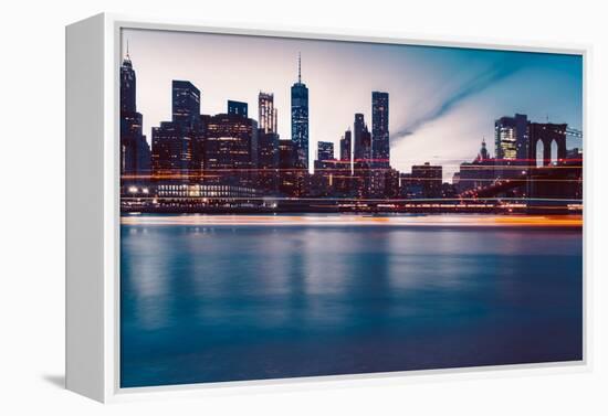 New York Lights-Bethany Young-Framed Premier Image Canvas