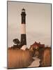 New York, Long Island, Fire Island, Robert Moses State Park, Fire Island Lighthouse, USA-Walter Bibikow-Mounted Photographic Print