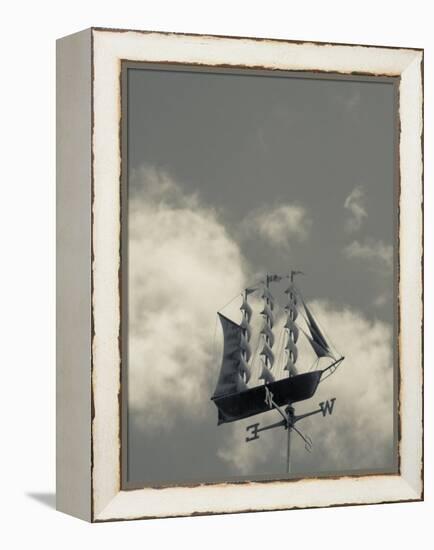 New York, Long Island, Greenport, Tall Ship Weather Vane, USA-Walter Bibikow-Framed Premier Image Canvas