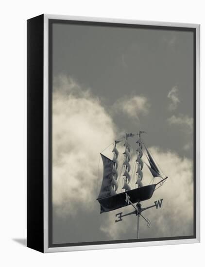 New York, Long Island, Greenport, Tall Ship Weather Vane, USA-Walter Bibikow-Framed Premier Image Canvas