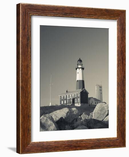 New York, Long Island, Montauk, Montauk Point Lighthouse, USA-Walter Bibikow-Framed Photographic Print