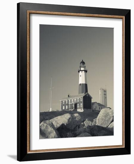 New York, Long Island, Montauk, Montauk Point Lighthouse, USA-Walter Bibikow-Framed Photographic Print