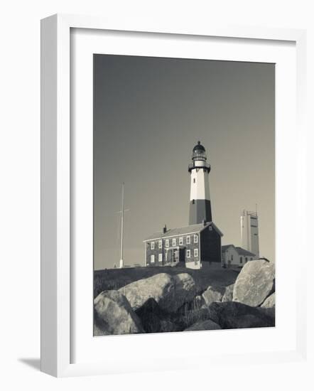 New York, Long Island, Montauk, Montauk Point Lighthouse, USA-Walter Bibikow-Framed Photographic Print