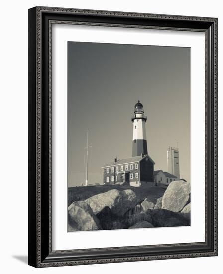 New York, Long Island, Montauk, Montauk Point Lighthouse, USA-Walter Bibikow-Framed Photographic Print