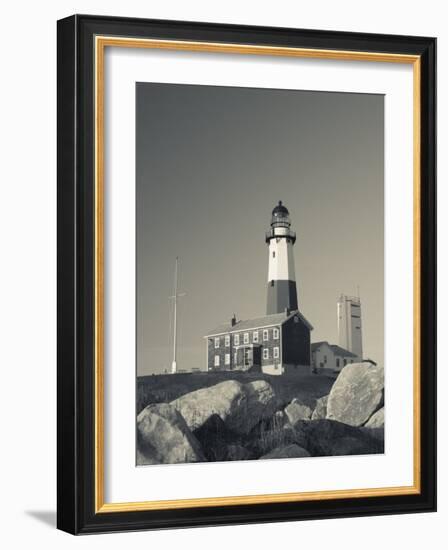 New York, Long Island, Montauk, Montauk Point Lighthouse, USA-Walter Bibikow-Framed Photographic Print