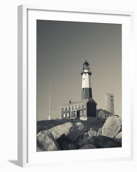 New York, Long Island, Montauk, Montauk Point Lighthouse, USA-Walter Bibikow-Framed Photographic Print