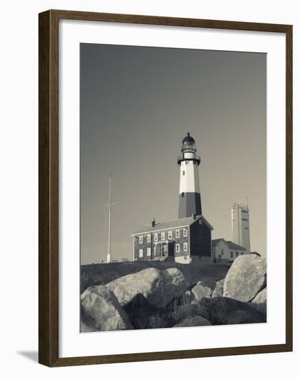 New York, Long Island, Montauk, Montauk Point Lighthouse, USA-Walter Bibikow-Framed Photographic Print