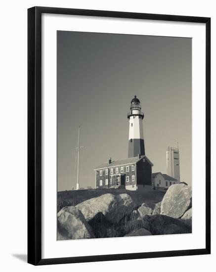 New York, Long Island, Montauk, Montauk Point Lighthouse, USA-Walter Bibikow-Framed Photographic Print