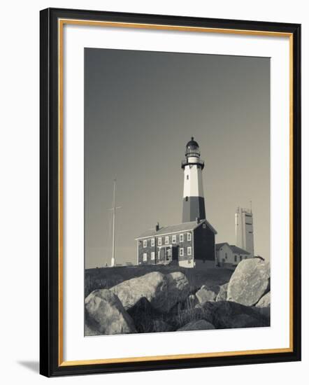 New York, Long Island, Montauk, Montauk Point Lighthouse, USA-Walter Bibikow-Framed Photographic Print