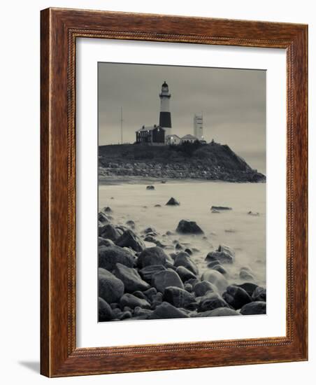 New York, Long Island, Montauk, Montauk Point Lighthouse, USA-Walter Bibikow-Framed Photographic Print