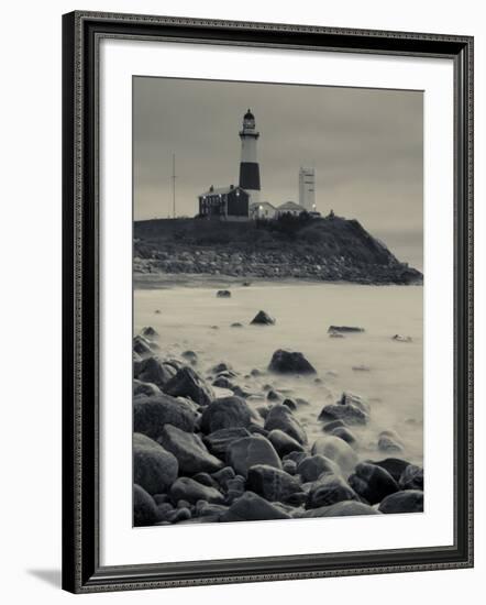 New York, Long Island, Montauk, Montauk Point Lighthouse, USA-Walter Bibikow-Framed Photographic Print