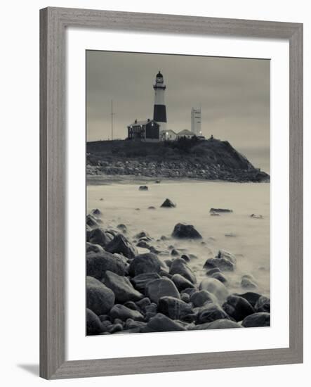 New York, Long Island, Montauk, Montauk Point Lighthouse, USA-Walter Bibikow-Framed Photographic Print