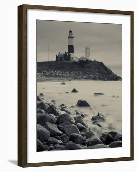 New York, Long Island, Montauk, Montauk Point Lighthouse, USA-Walter Bibikow-Framed Photographic Print