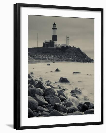 New York, Long Island, Montauk, Montauk Point Lighthouse, USA-Walter Bibikow-Framed Photographic Print