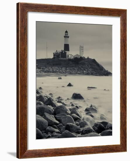 New York, Long Island, Montauk, Montauk Point Lighthouse, USA-Walter Bibikow-Framed Photographic Print