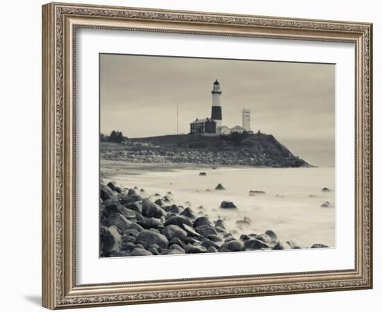 New York, Long Island, Montauk, Montauk Point Lighthouse, USA-Walter Bibikow-Framed Photographic Print