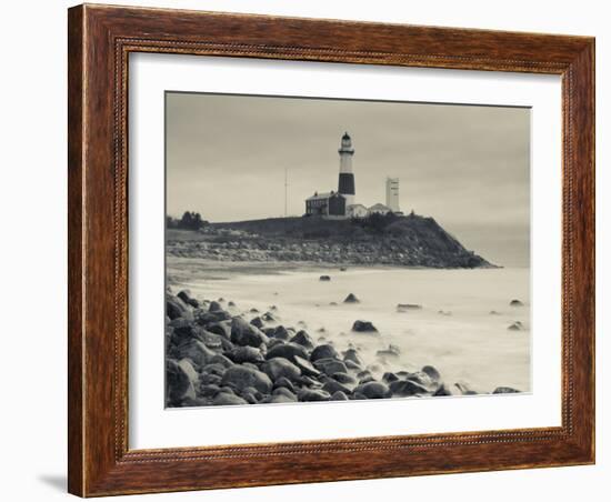 New York, Long Island, Montauk, Montauk Point Lighthouse, USA-Walter Bibikow-Framed Photographic Print