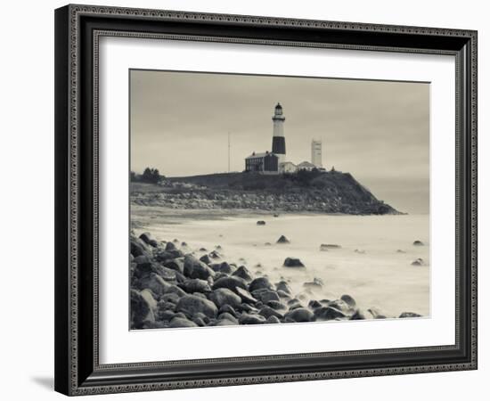 New York, Long Island, Montauk, Montauk Point Lighthouse, USA-Walter Bibikow-Framed Photographic Print