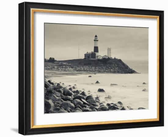 New York, Long Island, Montauk, Montauk Point Lighthouse, USA-Walter Bibikow-Framed Photographic Print