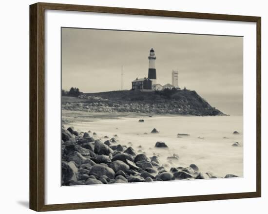 New York, Long Island, Montauk, Montauk Point Lighthouse, USA-Walter Bibikow-Framed Photographic Print