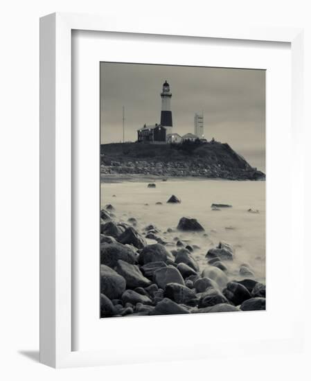 New York, Long Island, Montauk, Montauk Point Lighthouse, USA-Walter Bibikow-Framed Photographic Print