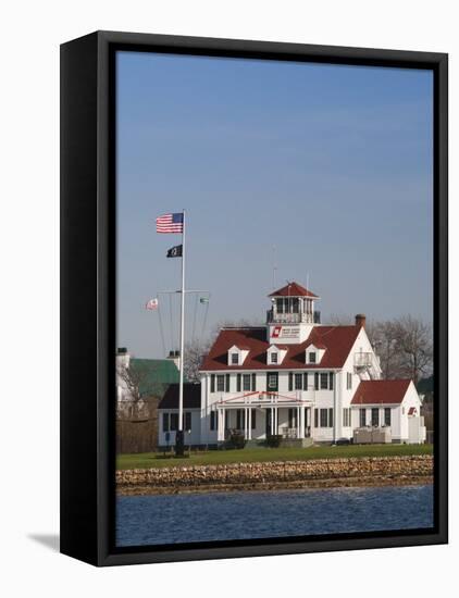 New York, Long Island, Montauk, Us Coast Guard Station, USA-Walter Bibikow-Framed Premier Image Canvas