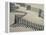 New York, Long Island, the Hamptons, Westhampton Beach, Beach Erosion Fence, USA-Walter Bibikow-Framed Premier Image Canvas