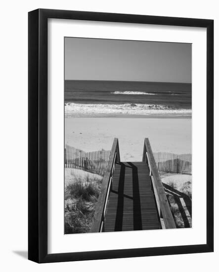 New York, Long Island, the Hamptons, Westhampton Beach, Beach View from Beach Stairs, USA-Walter Bibikow-Framed Photographic Print