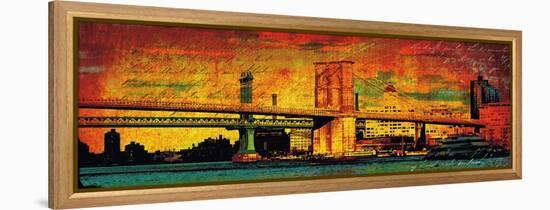 New York Memories-Julia Casey-Framed Stretched Canvas