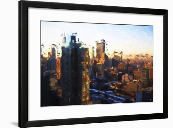 New York Morning - In the Style of Oil Painting-Philippe Hugonnard-Framed Giclee Print