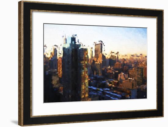 New York Morning - In the Style of Oil Painting-Philippe Hugonnard-Framed Giclee Print