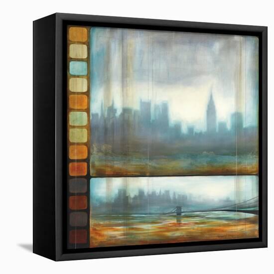 New York Motion-Pablo Rojero-Framed Stretched Canvas