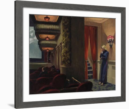 New York Movie, 1939-Edward Hopper-Framed Giclee Print