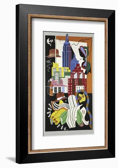 New York Mural, 1932-Stuart Davis-Framed Art Print