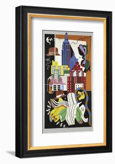 New York Mural, 1932-Stuart Davis-Framed Art Print