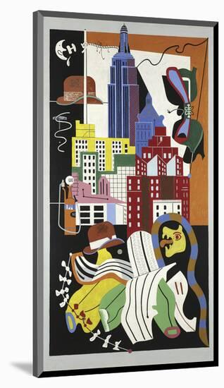 New York Mural, 1932-Stuart Davis-Mounted Art Print