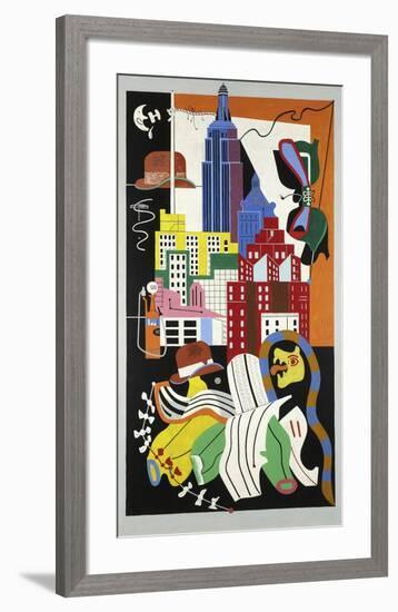 New York Mural, 1932-Stuart Davis-Framed Art Print