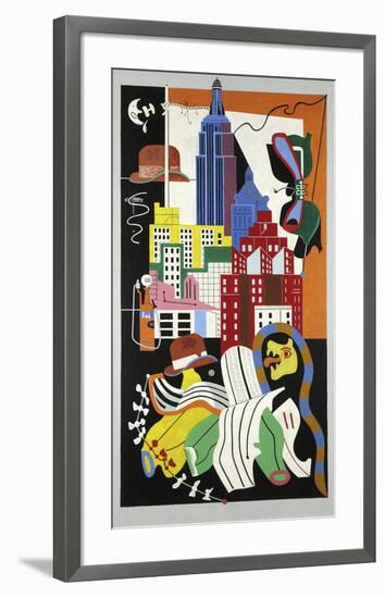 New York Mural, 1932-Stuart Davis-Framed Art Print