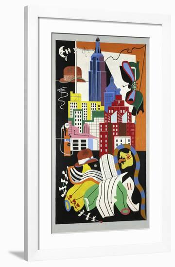 New York Mural, 1932-Stuart Davis-Framed Art Print